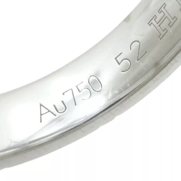 Authentic HERMES Kilim Ring 18K White Gold US:6 - Picture 6 of 11